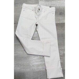 New Express Stella White Cropped Low Rise regular Fit  Size 10 NEW
